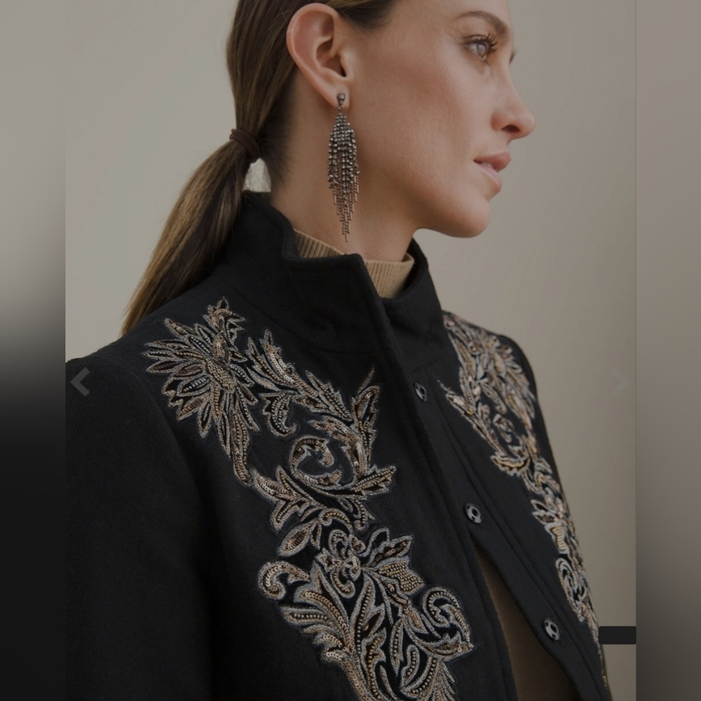 Chico's Embellished Jacket - Picture 3 of 15